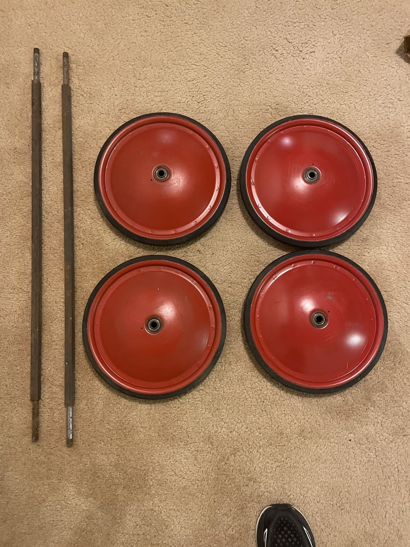 Never Used vintage Soap Box Derby Wheels And Axles