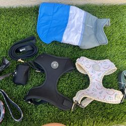 Small Dog / Puppy Harness  And Leash Lot