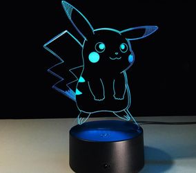 Pikachu Seven Color Night Lamp Pokemon
