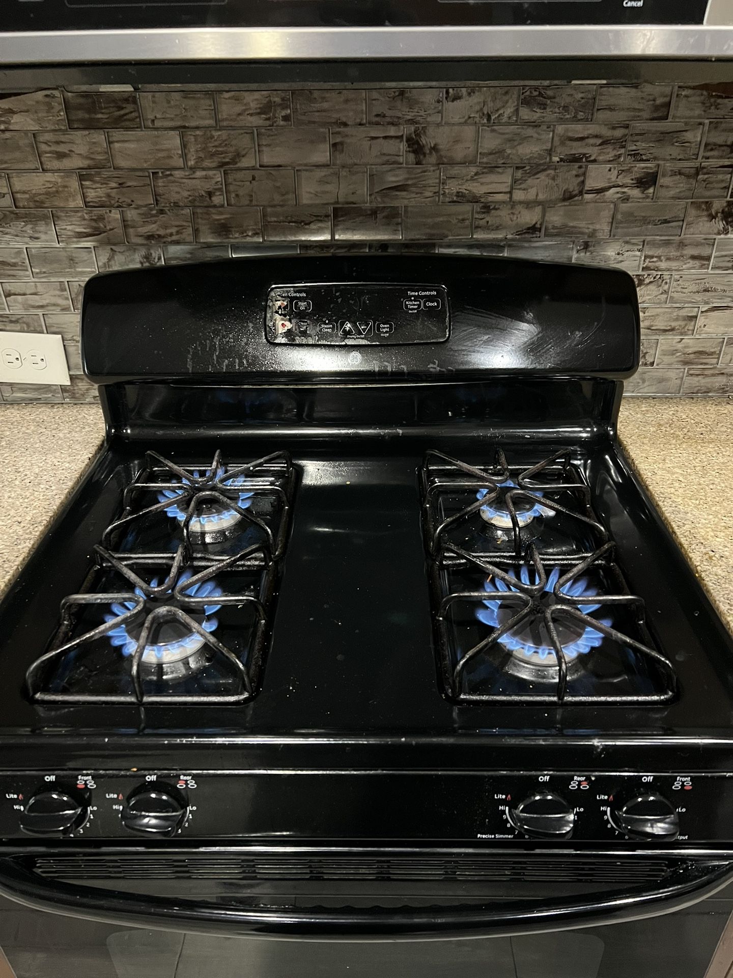Black Gas Stove