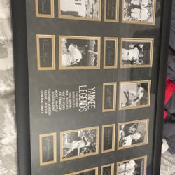Huge yankees legends laser engraved display 