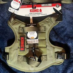 Medium Kong Tactical Vest And Leash Combo