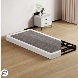 Box Springs Twin XL 8 Inch, 1500lbs Heavy Duty Metal Frame Mattress Foundation, Non-Slip/No Noise/Easy Assembly/Easy Clean Cover