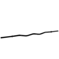 CAP Barbell 47" Standard Solid E-Z Curl Bar, Black