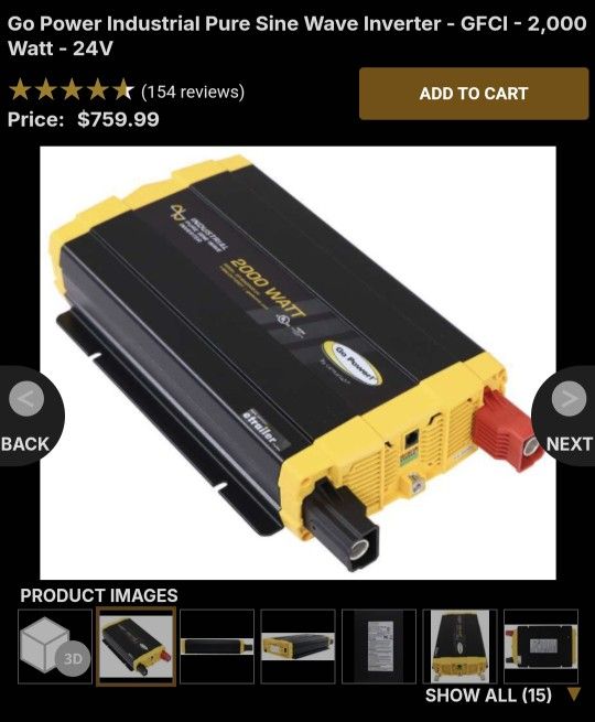 Go Power 2000 Watt Inverter