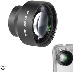 NEEWER HD 105mm Macro Lens Only for 17mm Thread Backplate, Compatible with SmallRig NEEWER iPhone Samsung Phone Cage Case with 17 mm Lens Adapter, 46m