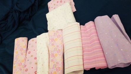 baby girl muslin swaddle
