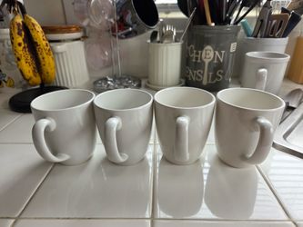 Corelle Stoneware Mugs Winter Frost White $29