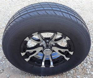 15" Gladiator Trailer Tire 225-75-R15 15" 5 Lug Avalanche Alloy Rim

