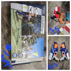 Badminton Set And Nerf Guns