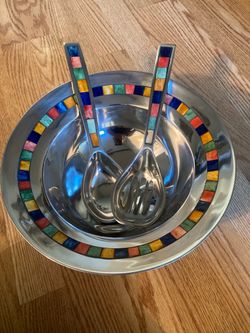 Mikasa Salad Bowl and serving set