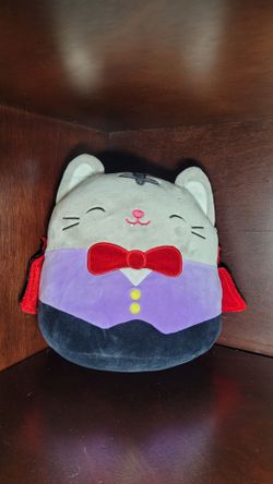 Squishmallow Halloween Vampire Cat Plush