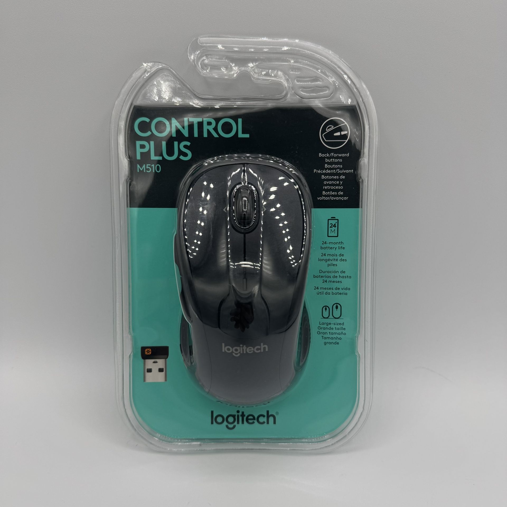 Logitech Control Plus M510 Wireless Mouse New SEALED
