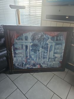 Large framed picture