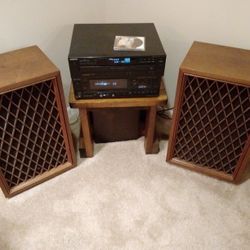 Pioneer CS-99 Five Way Speakers, Sony receiver and 5disk changer