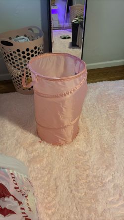 2 Pink Laundry Foldable Bags