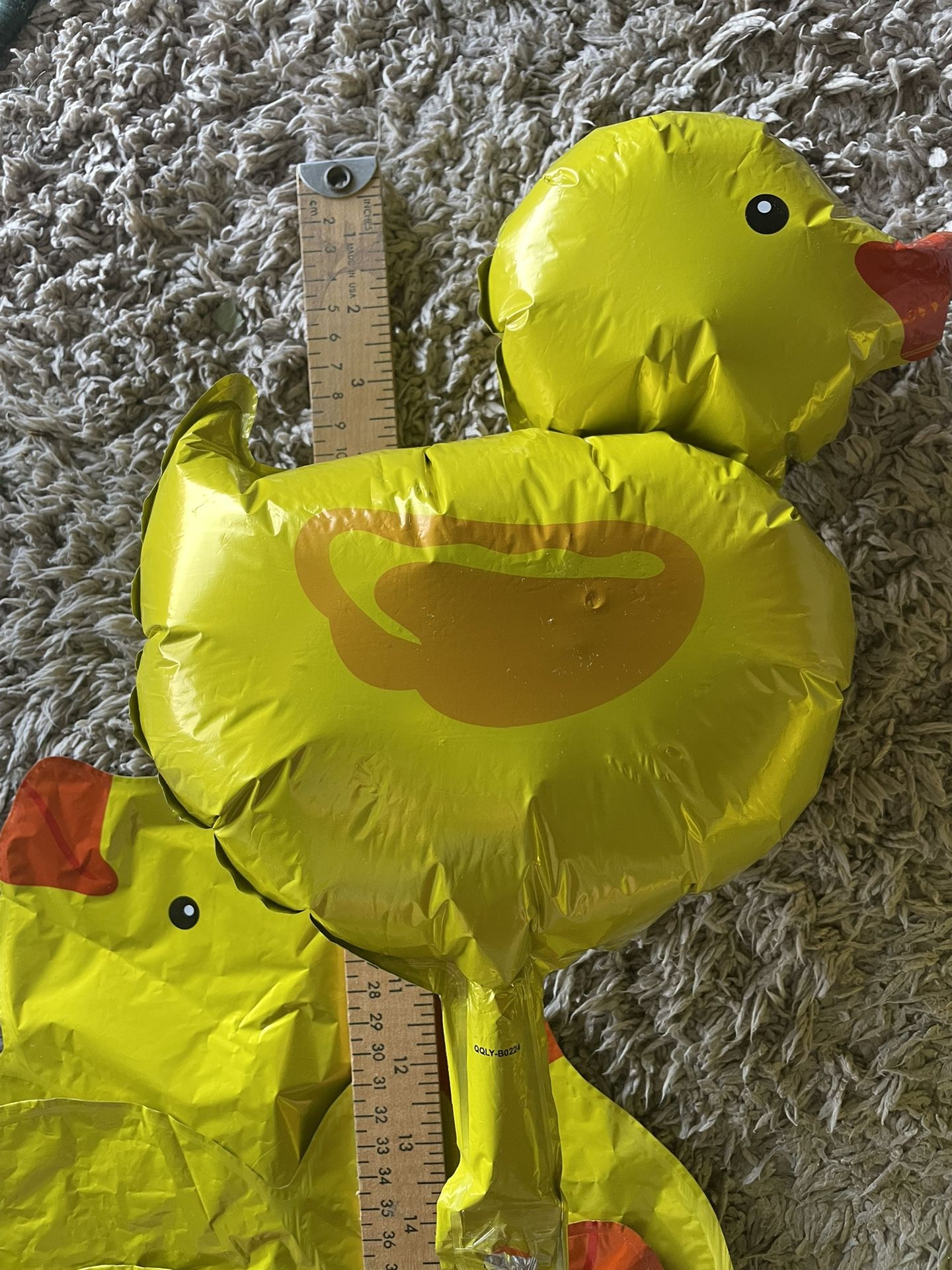 Yellow Duck Mylar Balloons