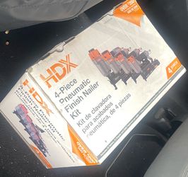 HDX 4-Piece Pneumatic Finish Nailer Kit