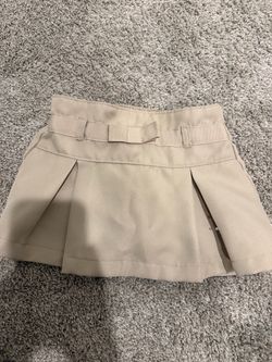 Toddler girl uniform skirt