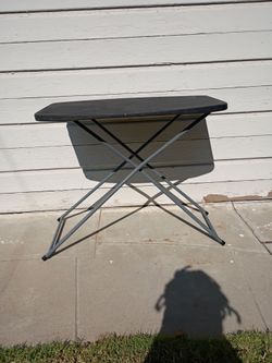 Peakman , Portable, Adjustable, Height Folding Personal Activity or TV Tray Table. = 29".