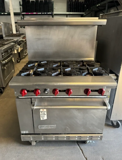 Six Burner Range Stove AMERICAN RANGE
