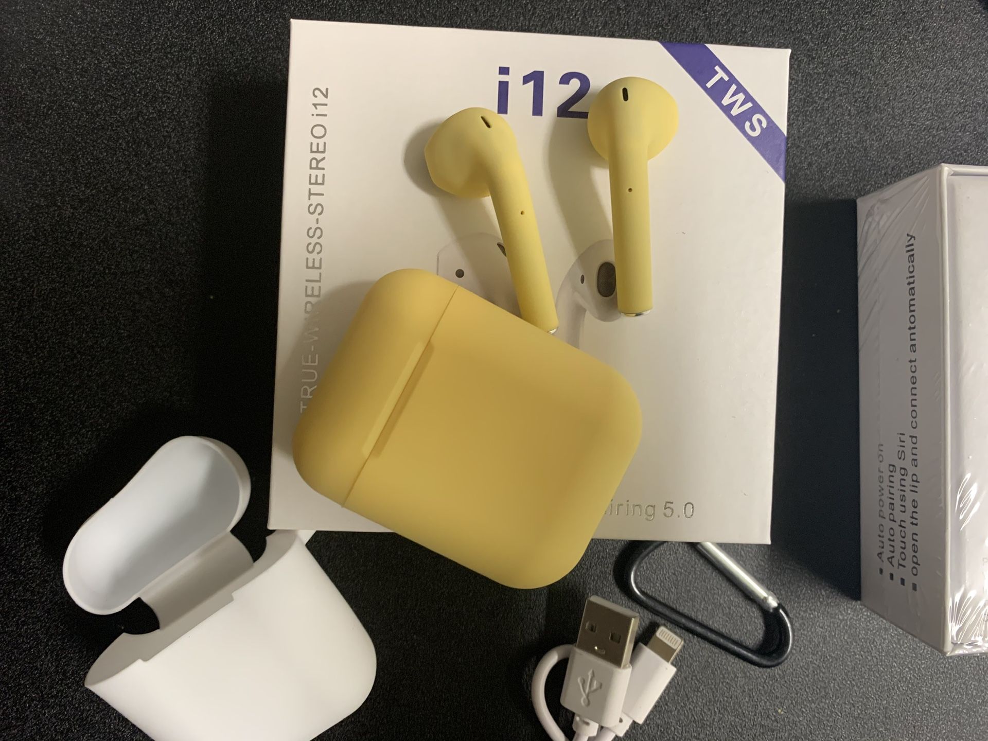 Yellow Bluetooth Wireless Headphones