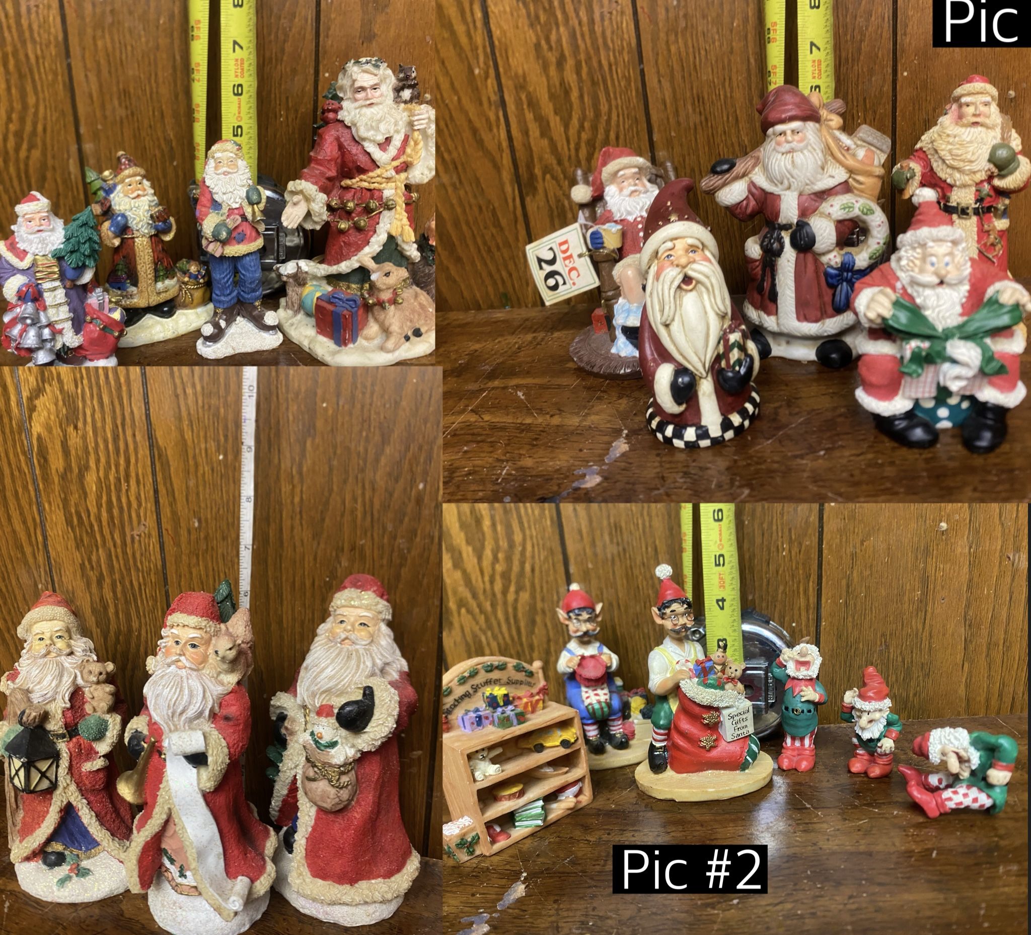 Vintage Ceramic Christmas/Santa Figurines