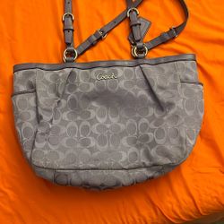 Purple Coach Hand Bag 