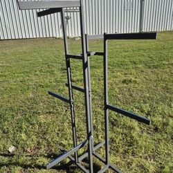 Commercial Clothing Rack With Extra Racks For Shorts