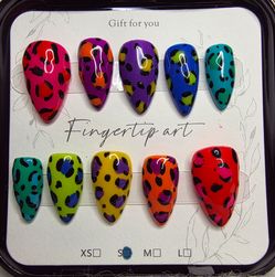 Lisa Frank Handmade Press on Nails