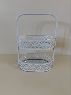 Metal Mirror Vanity Tray
