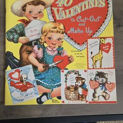 1951 And 1948 Antique Valentines Cards. .