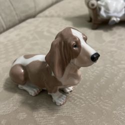 ROYAL COPENHAGEN Porcelain Basset Hound Dog Figurine.DENMARK #356