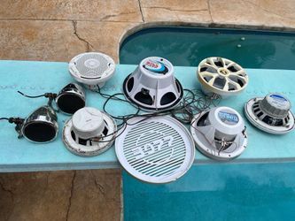 Boat speakers 8’, 6,5’, 4’ subwoofer. All for $100