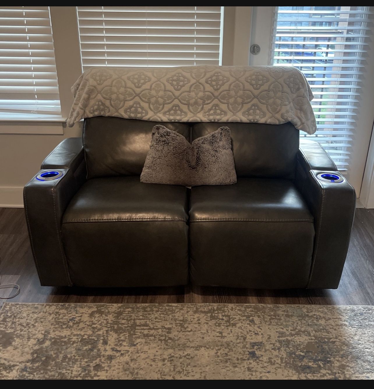 Leather Recliner Sofa