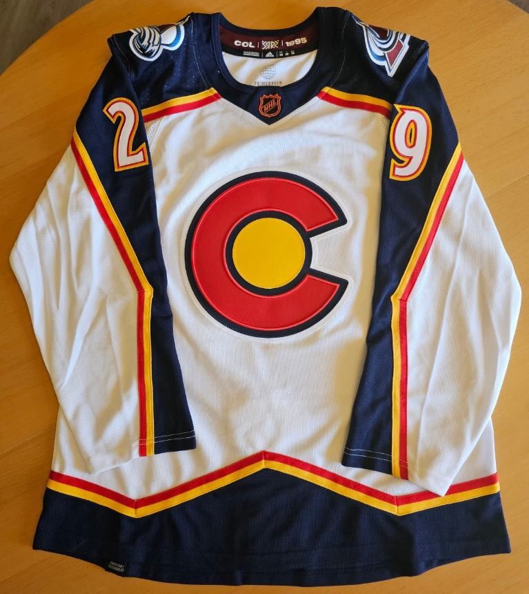 Men's NHL Colorado Avalanche Nathan MacKinnon Adidas Primegreen