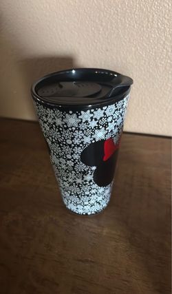Disney Ceramic Coffee Tumbler Travel With Lid NEW