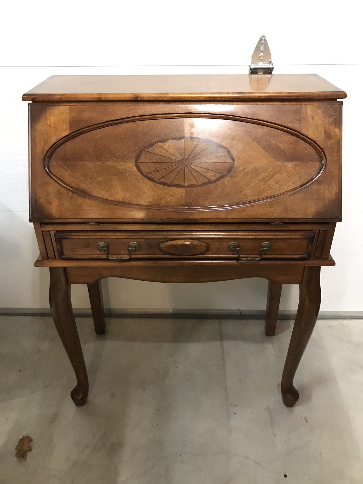 Beautiful Wood Folding Secretary Desk with Drawer Signature Design by Ashley Glen Eagle Collection