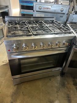 Duro Stainless Steel 6-Burner Gas Range