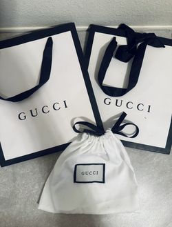 2 Gucci Gift Bags & 1 Dust Bag