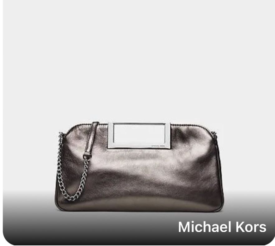 MICHAEL KORS BERKLEY CLUTCH LEATHER