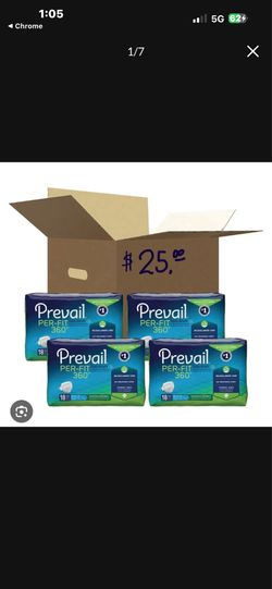Adult Diapers Size Large 72-briefs For $25