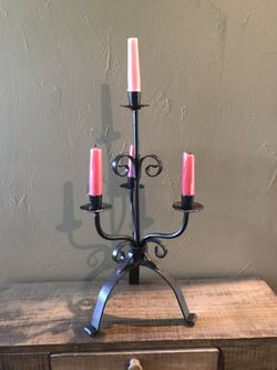Iron Candle Holder