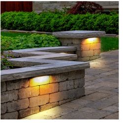 Edishine 8 pack retaining  wall lights