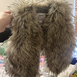 Toddler girl fur vest