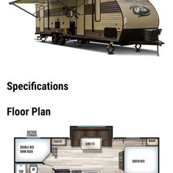 Rv Trailer  Forest River Grey Wolf  2017