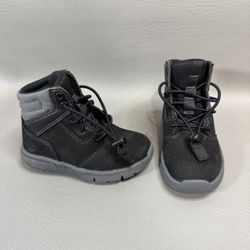 Timberland Mid Sneaker Black Boots 5.5 Toddler Hoverlite Chukkas Nubuck Unisex
