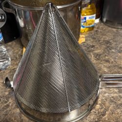 Colador De Acero En Oxidable 