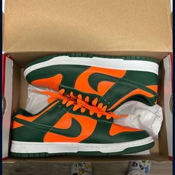 Nike dunk Miami hurricane