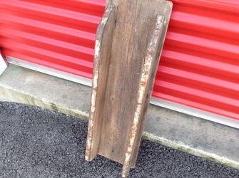 Homemade children’s sleigh.